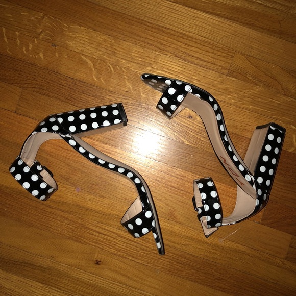 Shoes - Trendy Polka Dot Heels Shoes - Trendy Polka Dot Heels